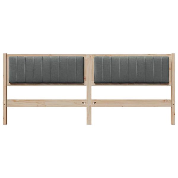 vidaXL Polsterdatud voodiots peaga Pruun 200 cm Tahke m&auml;nd