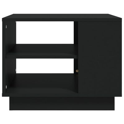 vidaXL kohvilaud, must, 55 x 55 x 43 cm, puitlaastplaat