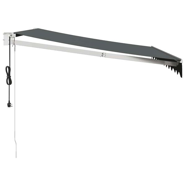 vidaXL automaatne sisset&otilde;mmatav varikatus antratsiit 3,5x2,5 m