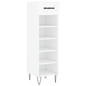 vidaXL jalatsikapp, valge, 30 x 35 x 105 cm, tehispuit