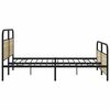 vidaXL metallist voodiraam ilma madratsita Sonoma tamm 183x213 cm