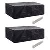 vidaXL aiam&ouml;&ouml;blikatted 2 tk 8 inimesele pol&uuml;rotang 10 ava, 300x140 cm