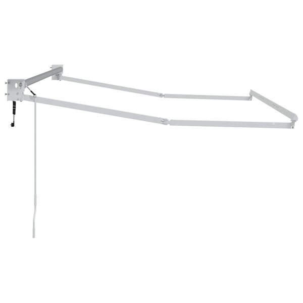 vidaXL Elektriline tagasi t&otilde;mmatav varikatus Valge 2,5 x 2 m