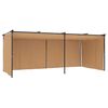 313900 vidaXL Gazebo with Curtains 6x3 m Taupe Steel (not for individual sales / blocked all in blockcades)