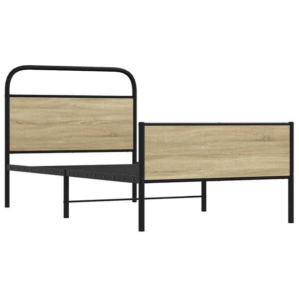 vidaXL voodiraam ilma madratsita, Sonoma tamm, 100x190 cm