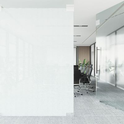 vidaXL staatiline aknakile, jäätunud, läbipaistev valge, 45x1000cm PVC