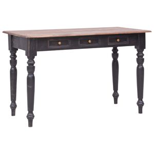 vidaXL laud 3 sahtliga, 117 x 57 x 75 cm, mahagonipuit