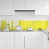 vidaXL Kögi Splashback 2 pcs Kollane 100 x 40 cm karastatud klaas