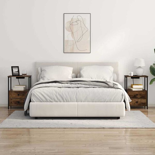 vidaXL &Ouml;&ouml;lambi kapp Suitsetatud tamm 40 x 31 x 60 cm Tehispuit