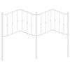 vidaXL metallist voodipeats, valge, 140 cm