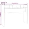 vidaXL konsoollaud, suitsutatud tamm, 105 x 30 x 80 cm, tehispuit
