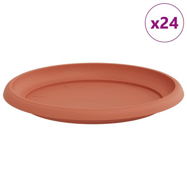 vidaXL Ringikujuline Lilletaldrik 24 pcs Kohviroosa &Oslash; 23,5 x 2,5 cm