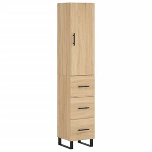 vidaXL k&otilde;rge kapp, Sonoma tamm, 34,5 x 34 x 180 cm, tehispuit