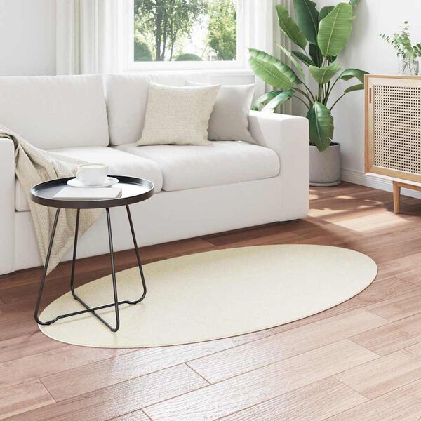 vidaXL Alavaibad Ovaalne HUARTE cream 80 x 150 cm 100% Pol&uuml;ester