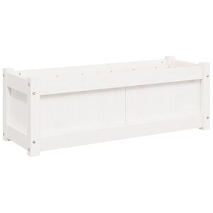 vidaXL taimekast, valge, 90 x 31 x 31 cm, m&auml;nnipuit