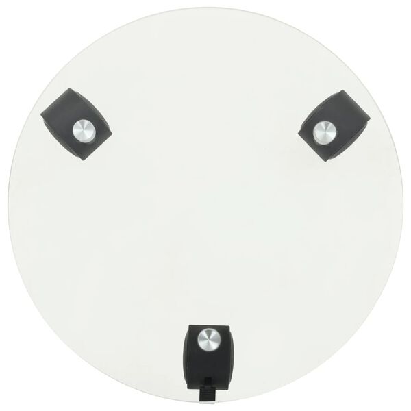 vidaXL ratastega taimealused 2 tk, karastatud klaas, &uuml;mmargune