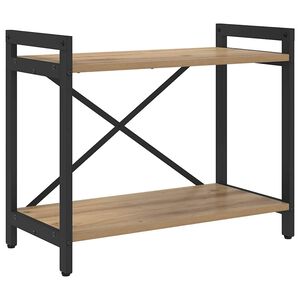 vidaXL Raamatukapp K&auml;sit&ouml;&ouml;puu 60 x 30 x 50 cm Tehispuit