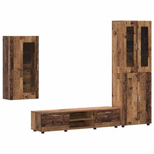 vidaXL Telerikapi komplekt sahtliga FLORIN 3 pcs Vana puit Tehispuit