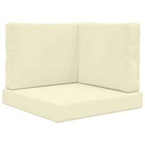 vidaXL V&auml;lim&ouml;&ouml;blitugi patja 3 pcs cream Pol&uuml;ester