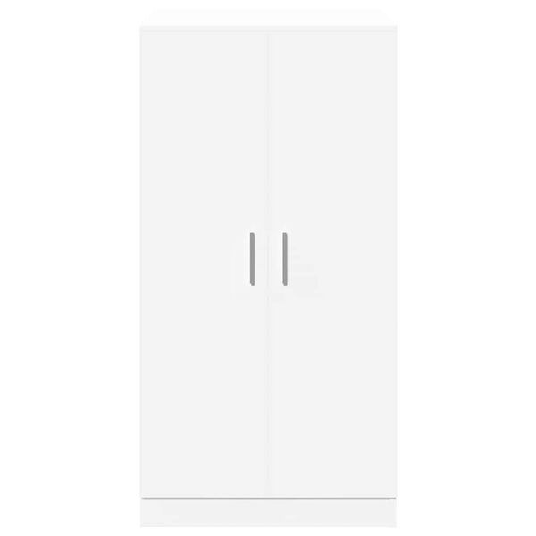 vidaXL kingakapp 7 riiuliga, valge