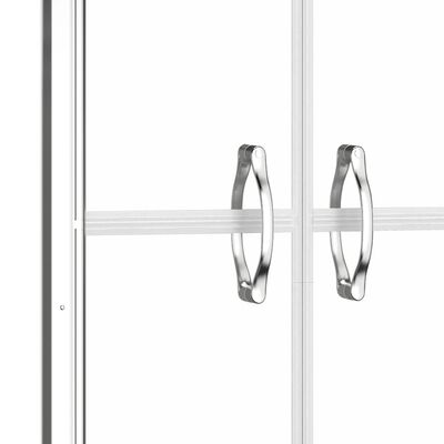 vidaXL dušinurga uks, läbipaistev, ESG, 76 x 190 cm