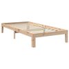 vidaXL riiuliga voodi ilma madratsita, 90 x 190 cm, m&auml;nnipuit