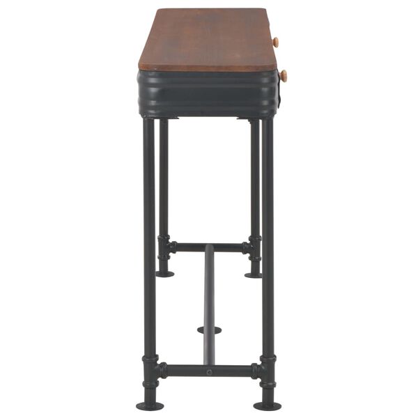 vidaXL konsoollaud 2 sahtliga, 120 x 30 x 75 cm, kuusepuit