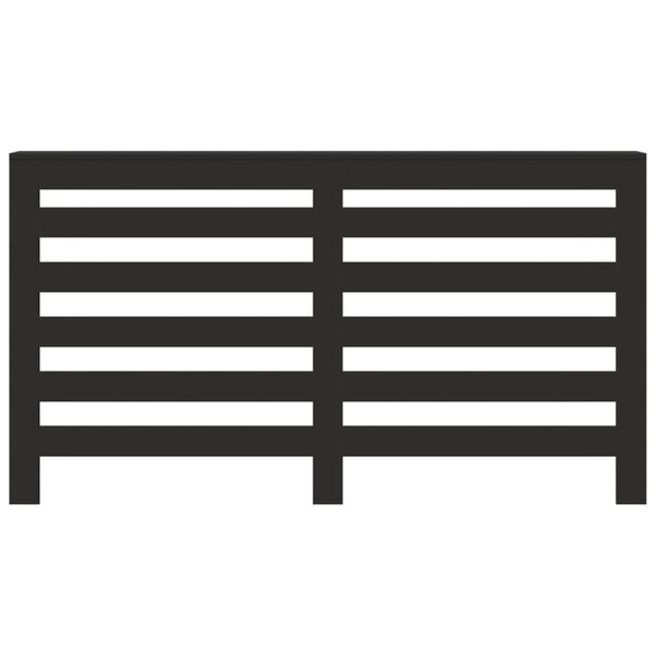 vidaXL radiaatori kate, must, 149x20x82 cm, tehispuit