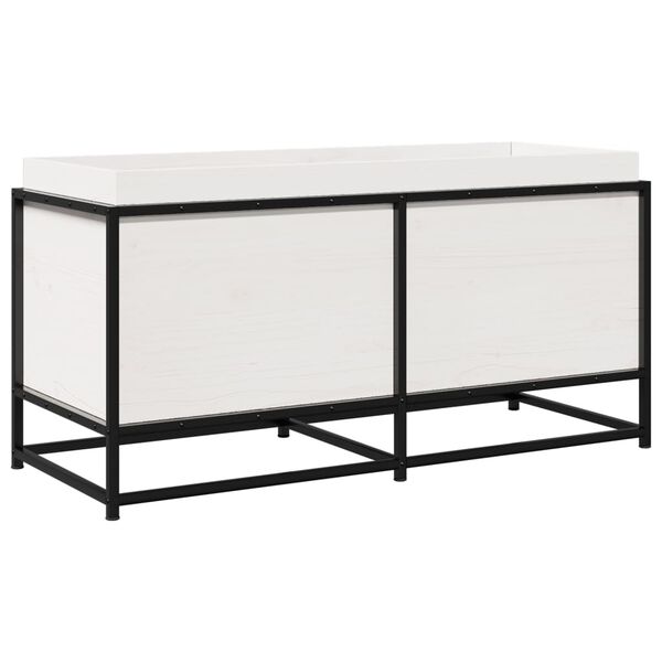 vidaXL aia taimekast, valge, 100 x 40 x 50 cm, m&auml;nnipuit