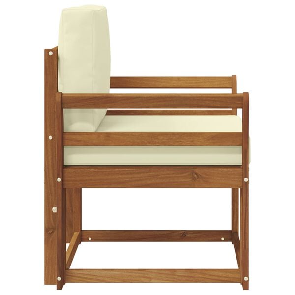 vidaXL &Otilde;uesohva Tugev akaatsiapuit ja pol&uuml;ester Neutraalne