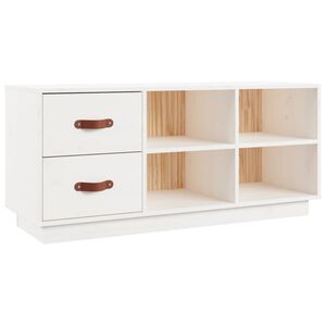 vidaXL jalatsipink, valge, 100 x 34 x 45 cm, m&auml;nnipuit