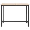 vidaXL laud Neutraalne 100 x 50 x 77 cm T&ouml;&ouml;deldud puit ja teras