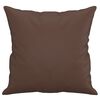 vidaXL dekoratiivpadjad 2 tk, pruun, 40 x 40 cm, kunstnahk