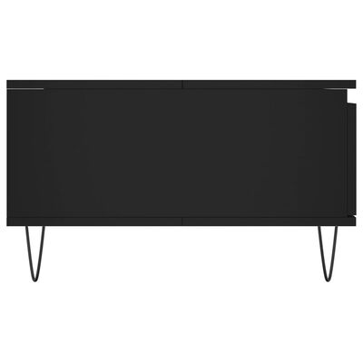 vidaXL kohvilaud, must, 90 x 60 x 35 cm, tehispuit