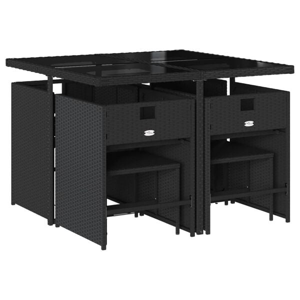 vidaXL 9-osaline aia söögimööbli komplekt patjadega, beežid toonid