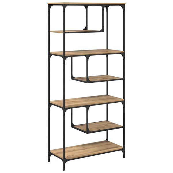 vidaXL Raamatukapp k&auml;sit&ouml;&ouml;tamm 81 x 36 x 176 cm Tehispuit