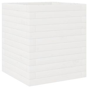 vidaXL aia taimekast, valge, 40x40x46 cm, m&auml;nnipuit