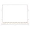 vidaXL lastevoodi raam, valge, 90 x 200 cm, m&auml;nnipuit