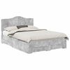 vidaXL Voodi raam peaga sahtliga Betoonhall 140 x 200 cm Tehispuit