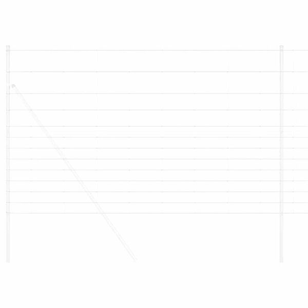 vidaXL Karjamaa-aed Hõbedane 25 x 1.5 m Tsingitud teras