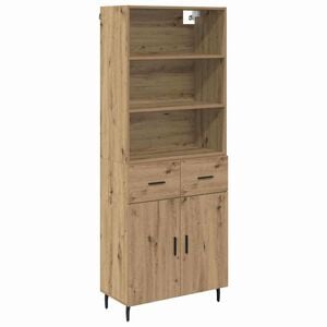 vidaXL K&otilde;rgushein 2 pcs K&auml;sit&ouml;&ouml;puu 69,5 x 32,5 x 180 cm Tehispuit