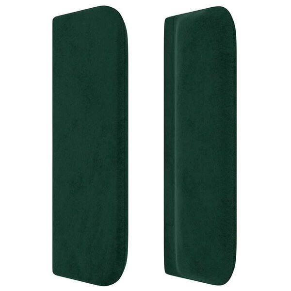 vidaXL voodipeats servadega, tumeroheline, 83x16x78/88 cm, samet