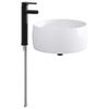 vidaXL Vannitoa pesu kauss Matt must 38,5 x 38,5 x 16 cm Metall