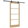vidaXL Libisev uks ORKDAL Looduslik ja must 93 x 202 cm