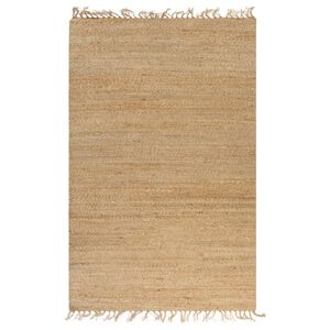 vidaXL k&auml;sitsi punutud džuudist vaip, 120 x 180, naturaalne