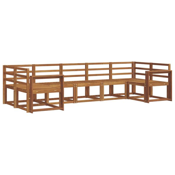 vidaXL V&auml;li diivanikomplekt 7 pcs Neutraalne Tugev akatsiapuu