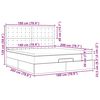 vidaXL ottomani voodi madratsiga, tumehall, 180x200 cm, kangas