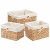vidaXL Ladustamiskorvid 3 tk Vesih&uuml;atsint 35 x 30 x 25 cm Naturaalne