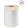 vidaXL Tolmumatt liimiga teibiga 12 pcs L&auml;bipaistev 30 x 3300 cm HDPE