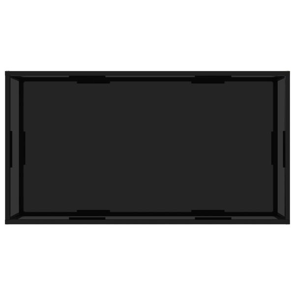 vidaXL kohvilaud, must, 120 x 60 x 35 cm, karastatud klaas